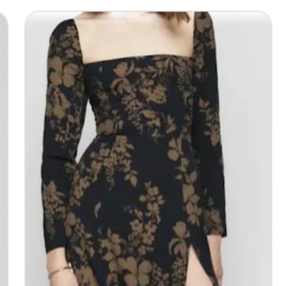 ***iso*** reformation sigmund dress in "night garden" 0